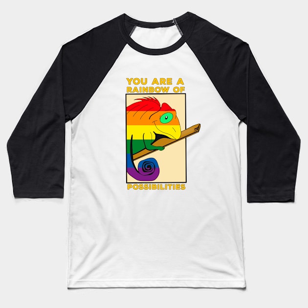 You are a rainbow of possibilities Baseball T-Shirt by DiegoCarvalho